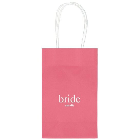 Big Word Bride Medium Twisted Handled Bags